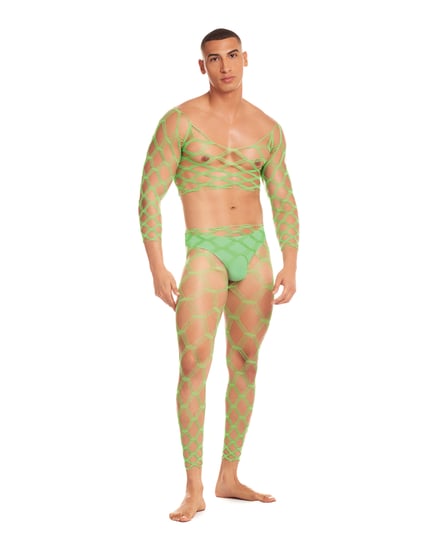 Rainbow Party Future Mode 3 pc Set – Green L/XL by Rene Rofe and Pink Lipstick product image