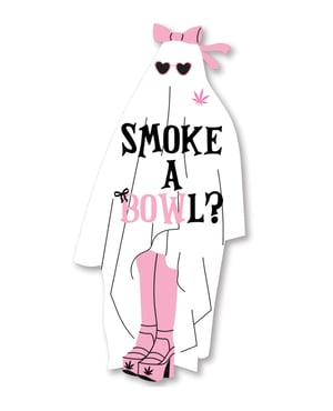 Halloween Smoke Bowl Sticker – Pack of 3 by Kush Kards product image