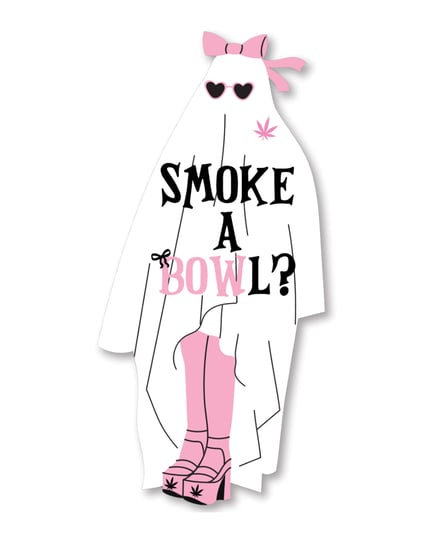Halloween Smoke Bowl Sticker – Pack of 3 by Kush Kards product image