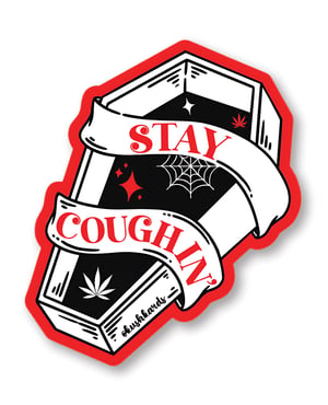 Halloween Stay Coughin Sticker – Pack of 3 by Kush Kards product image