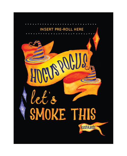 Halloween Hocus Pocus Greeting Card w/Matchbook by Kush Kards product image