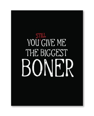 Biggest Boner Greeting Card by Kush Kards product image