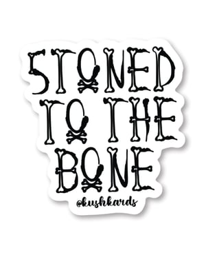 Halloween Stoned to the Bone Sticker – Pack of 3 by Kush Kards product image
