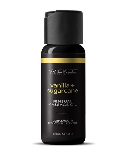 Wicked Sensual Care Vanilla & Sugarcane Massage Oil – 4 oz by Wicked Sensual Care product image