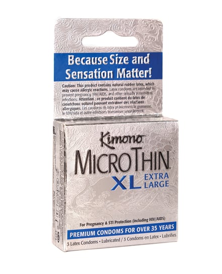 Kimono Microthin XL Condoms – Pack of 3 by Kimono product image