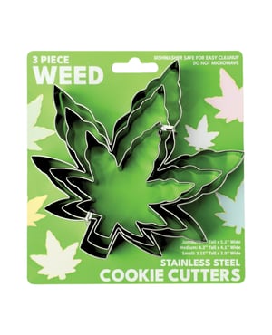 Cookie Cutter Sets – 3 pc Weed by Sleazy Greetings product image