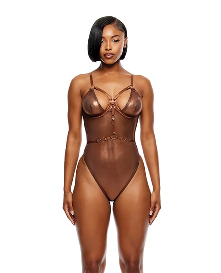Liquid Metal Metallic Mesh Teddy – Metallic Copper XL by Forplay product image