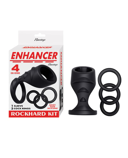 Enhancer Rockhard 4 In One Kit – Black by Nasstoys product image