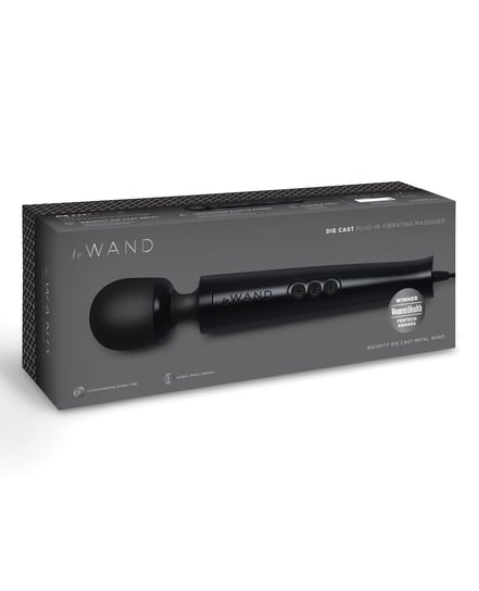 Le Wand Die Cast Plug-In Massager – Black by Le Wand product image