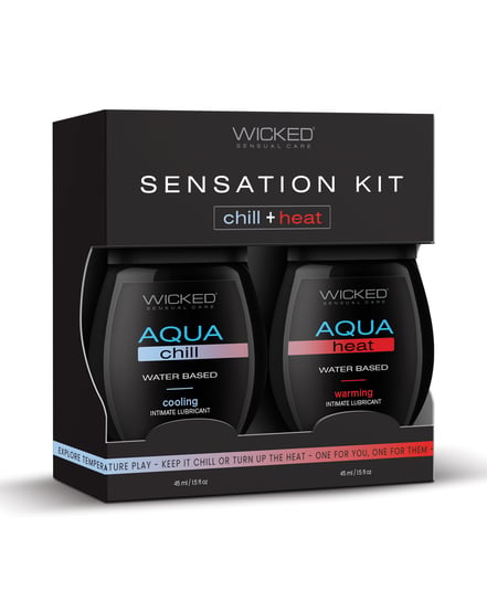 Wicked Sensual Care Sensation Kit Cooling and Warming Water Based Lubricants – 1.5 oz Bottles by Wicked Sensual Care product image