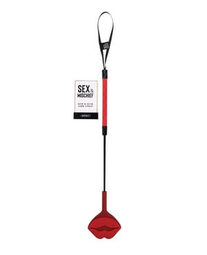 Sex & Mischief Ex’s & Oh’s Kiss Crop – Red/Black by Sex & Mischief product image