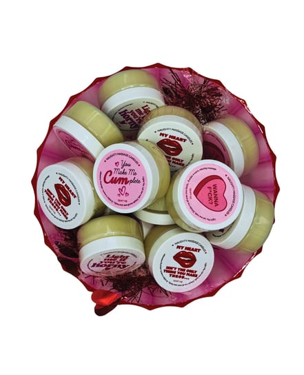 Valentines Massage Candles Prepack Grab and Go Bowl of 16 by Kama Sutra product image