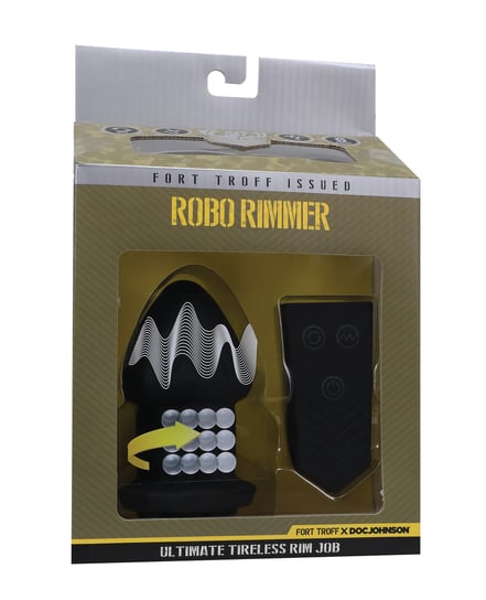 Fort Troff Robo Rimmer Vibrating Anal Plug w/Remote Control – Black by Fort Troff product image