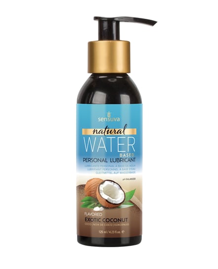Sensuva Natural Water Based Personal Lubricant – 4 oz Exotic Coconut by Sensuva product image