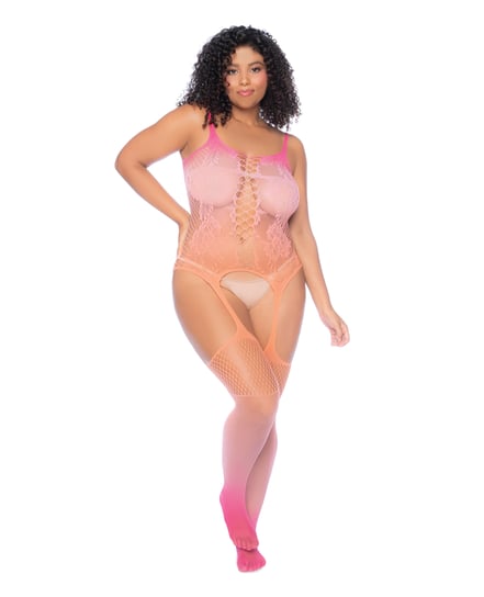 Floral Ombre Bodysuit – Pink Ombre QN by Mapale product image