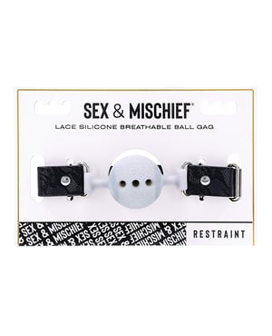 Sex & Mischief Lace Silicone Breathable Ball Gag by Sex & Mischief product image