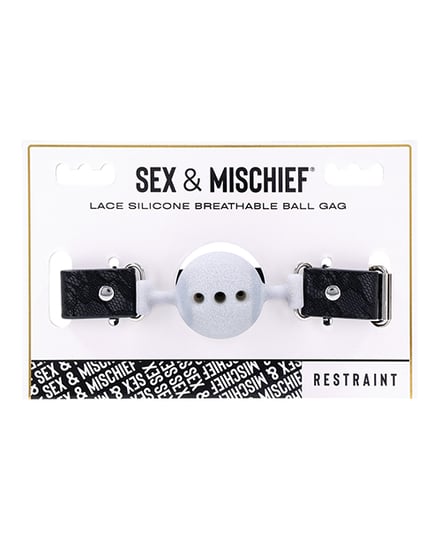 Sex & Mischief Lace Silicone Breathable Ball Gag by Sex & Mischief product image
