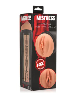 Curve Toys Mistress Vibrating Pussy Masturbator – Tan by Mistress product image