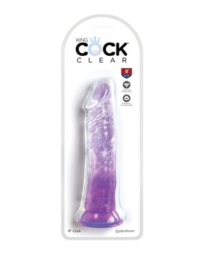 King Cock Clear 8″ Cock – Purple by King Cock product image