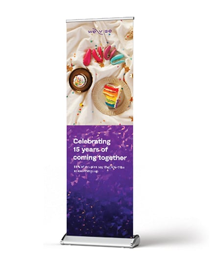 We-Vibe 15 Year Roll-Up Banner by We-Vibe product image