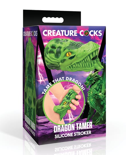 Creature Cocks Dragon Tamer Silicone Stroker – Green by Creature Cocks product image