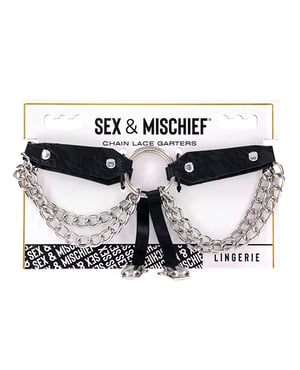 Sex & Mischief Chain Lace Garters by Sex & Mischief product image