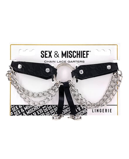Sex & Mischief Chain Lace Garters by Sex & Mischief product image