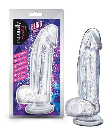Blush Naturally Yours Bling – Sparkling Clear Dildo by Naturally Yours product image