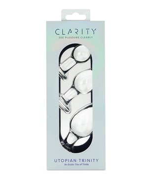 Clarity Glass Dildo 3 Piece Kit – Utopian Trinity by Clarity product image