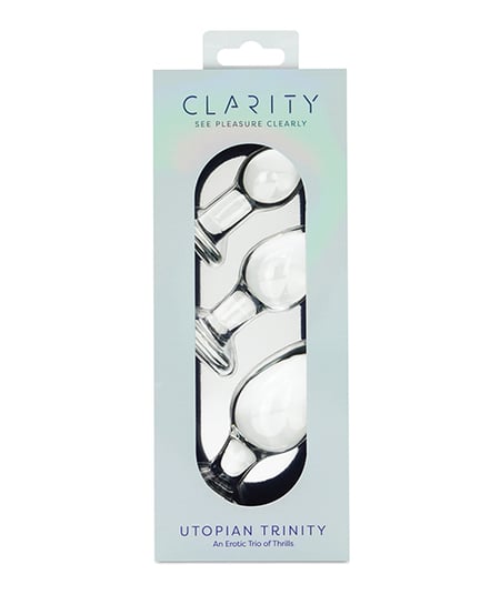 Clarity Glass Dildo 3 Piece Kit – Utopian Trinity by Clarity product image