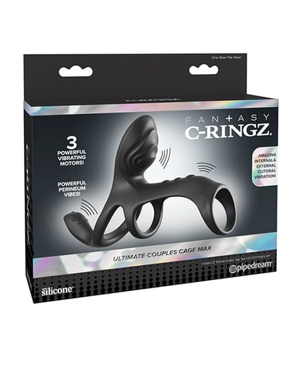 Fantasy C-Ringz Ultimate Couples Cage Max – Black by Fantasy C-Ringz product image