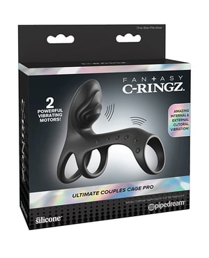 Fantasy C-Ringz Ultimate Couples Cage Pro – Black by Fantasy C-Ringz product image