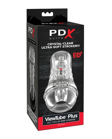 PDX Elite ViewTube See-Thru EZ-Grip Stroker – Clear by PDX Elite product image