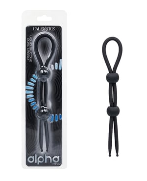 Alpha Liquid Silicone Dual Lasso – Black by Alpha product image