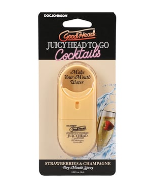 GoodHead Juicy Head Cocktails Dry Mouth Spray To-Go – Strawberries & Champagne by GoodHead product image