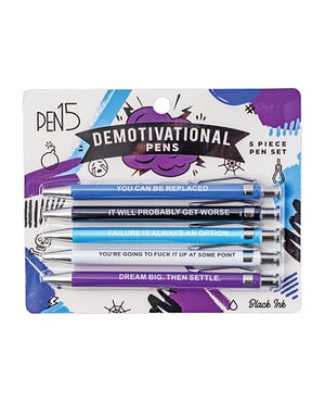 Wood Rocket Demotivational Pens – 5 Pack by Wood Rocket product image