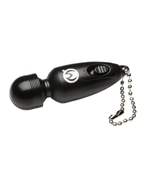 Master Series Thunderstick Mini Vibrating Wand Keychain – Black by Master Series product image