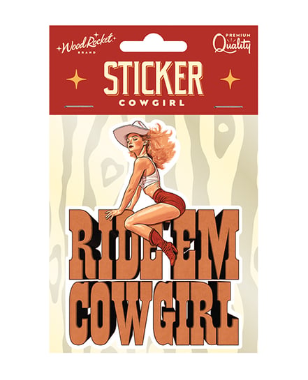 Ride Em Cowgirl Sticker by Wood Rocket product image