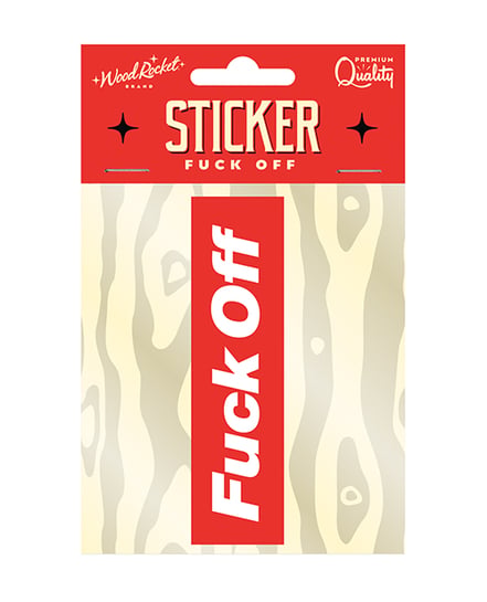 Fuck Off Sticker by Wood Rocket product image