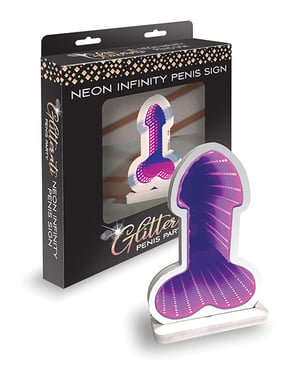 Glitterati Infinity Penis LED Light by Little Genie product image