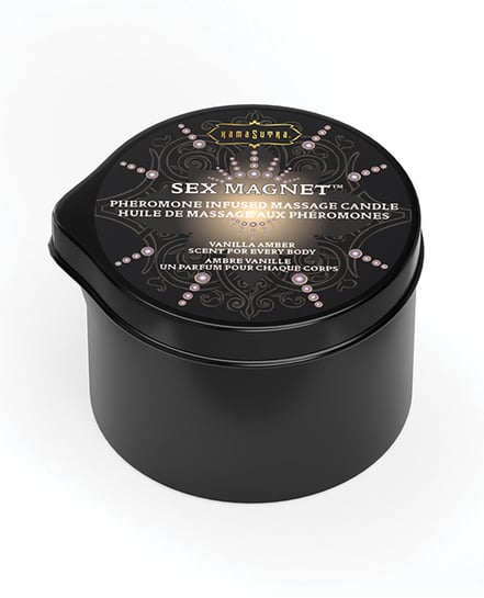 Kama Sutra Sex Magnet Candle w/Pour Spout – Vanilla Amber-2 oz by Kama Sutra product image