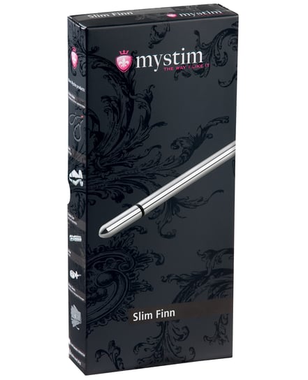 Mystim Slim Finn eStim Urethral Sound – Silver by Mystim product image