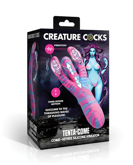 Creature Cocks Tenta-Come Come-Hither Tentacle Silicone Vibrator by Creature Cocks product image