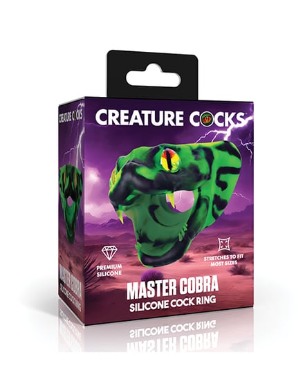 Creature Cocks Master Cobra Silicone Cock Ring – Green by Creature Cocks product image
