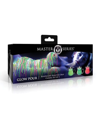 Master Series UV Blacklight Reactive Drip Candle – Set of 3 by Master Series product image