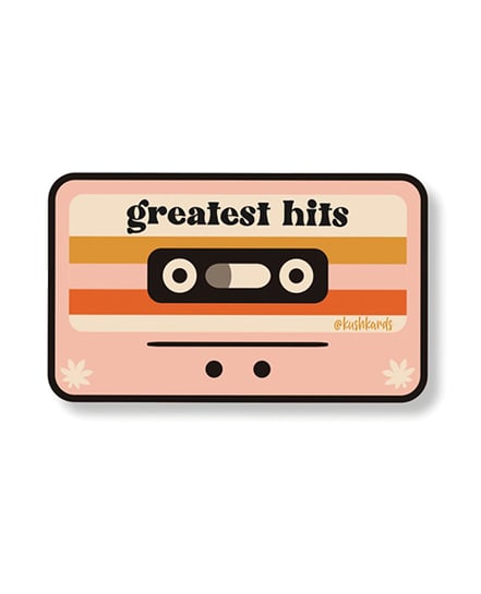 Greatest Hits Sticker – Pack of 3 by Kush Kards product image