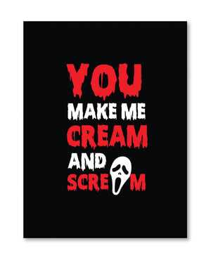 Halloween Cream Scream Greeting Card by Kush Kards product image