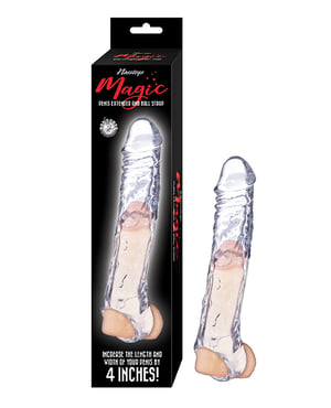 Magic Penis Extender & Ball Strap 7.5″ – Clear by Nasstoys product image