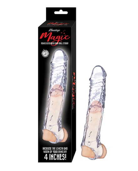 Magic Penis Extender & Ball Strap 7.5″ – Clear by Nasstoys product image