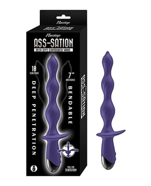 Ass-Station Deep Dive Contoured Wand – Purple by Nasstoys product image